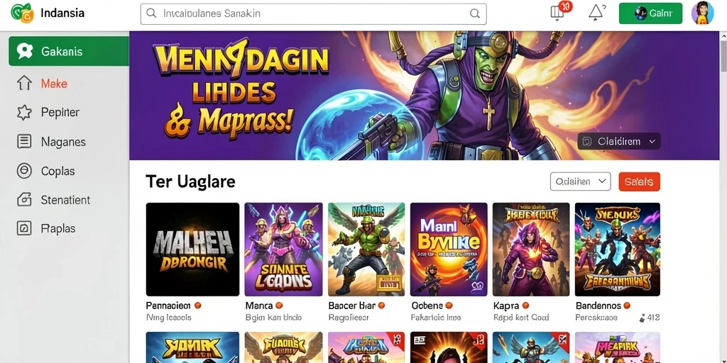 Tangkapan layar menunjukkan leaderboard dengan skor tinggi.