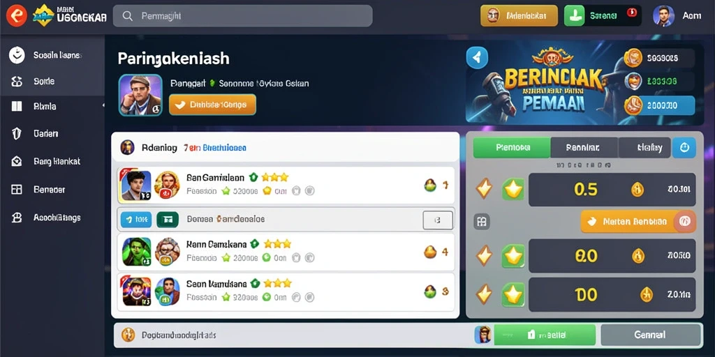 Fitur sosial untuk berinteraksi dengan pemain lain.
