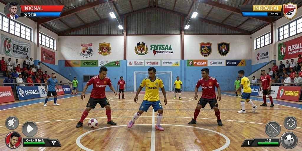 Momen bermain seru bersama teman-teman.