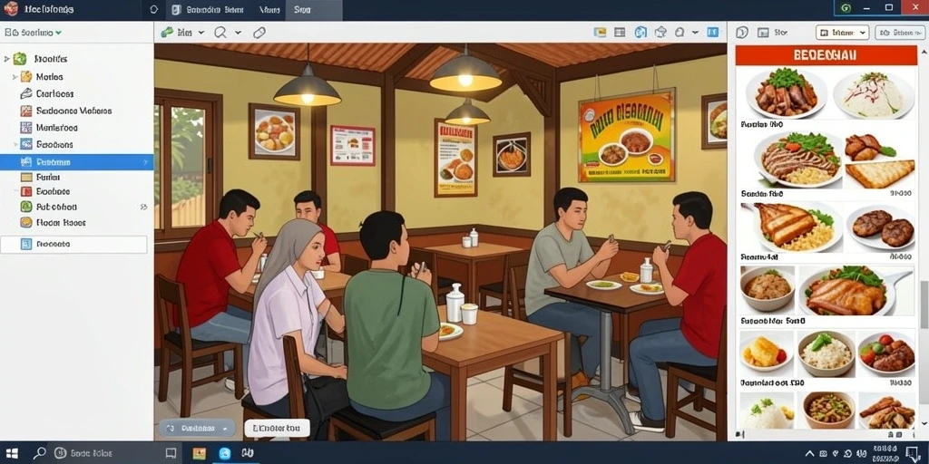 Tampilan karakter dengan detail yang luar biasa.