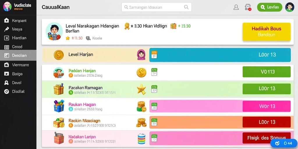 Sistem reward yang memberikan hadiah menarik bagi pemain.