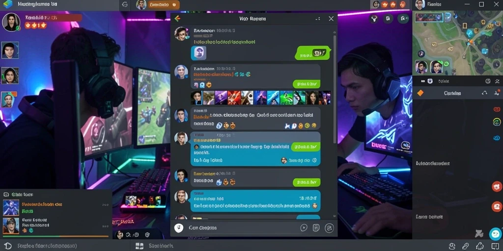 Gambar menunjukkan interaksi multiplayer yang seru.