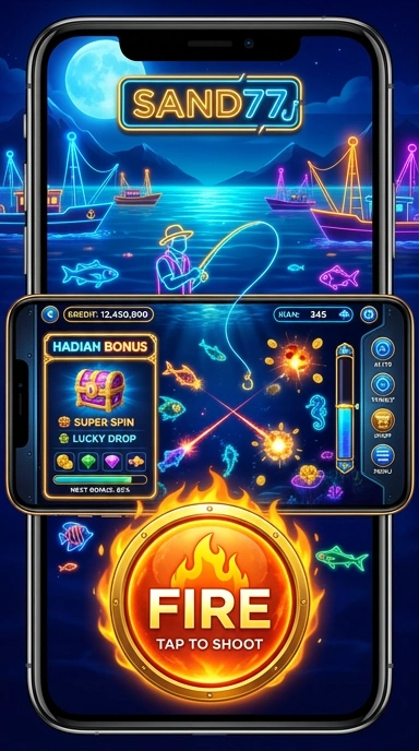 sand77 — layar beranda